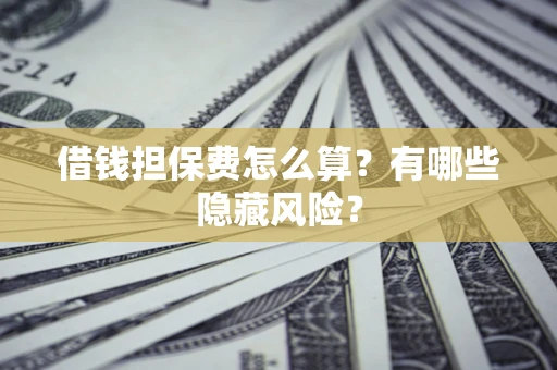 济南借钱担保费怎么算？有哪些隐藏风险？