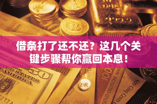 济南借条打了还不还？这几个关键步骤帮你赢回本息！