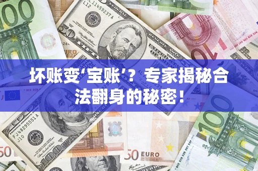 济南坏账变‘宝账’？专家揭秘合法翻身的秘密！