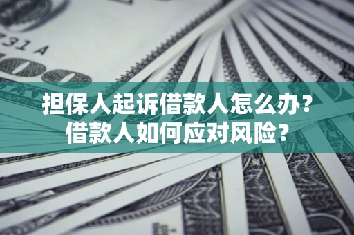 济南担保人起诉借款人怎么办？借款人如何应对风险？
