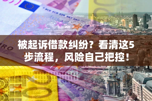 济南被起诉借款纠纷？看清这5步流程，风险自己把控！